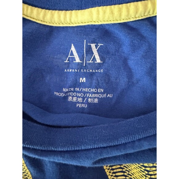 Armani Exchange Blue tee slim fit medium - Picture 3 of 3